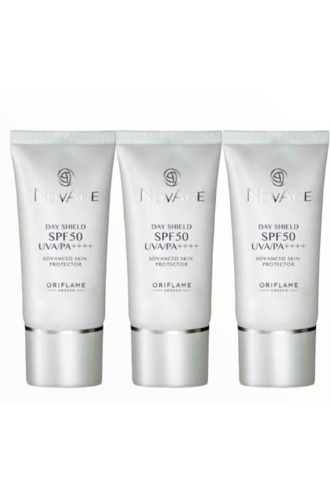 Oriflame Novage Day Shield Uva/pa 50 Spf Geliştirilmiş Güneşten Koruyucu Gündüz 3 Lü Set