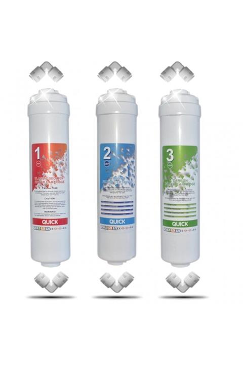 AQUA LİON Kapalı Kasa 12'inç Su Arıtma Filitresi Inline Nsf Onaylı Carbon-su Arıtma Filitresi