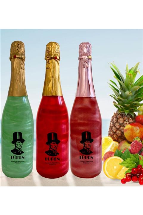 Lüpen Simli Sxon The Beach Nane Limon Frenk Üzümü Aromalı Gazlı İçecek 3 Adet