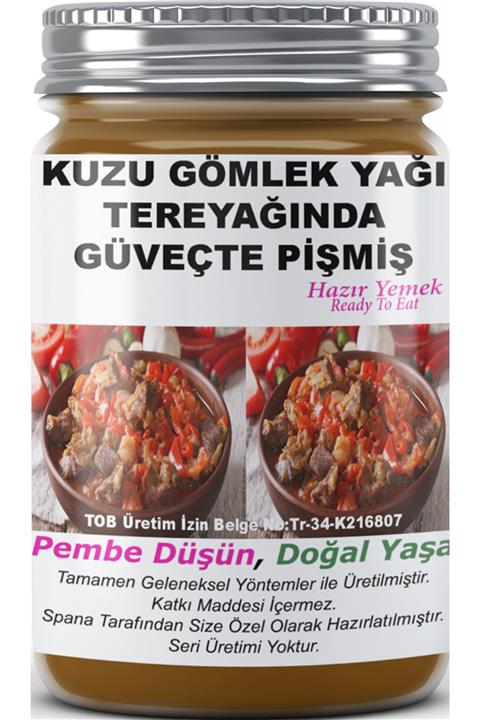 SPANA Kuzu Gömlek Yağı Tereyağında Güveçte Pişmiş Ev Yapımı Katkısız 330gr