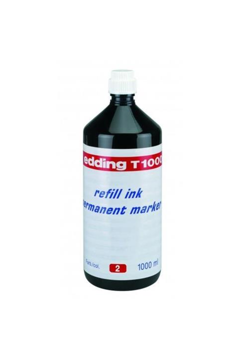 Edding Markör Mürekkebi Damlalık 1000 ml Siyah T1000