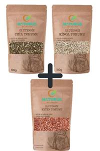 NATURUS Chia Kinoa Keten Tohumu Paketi Glutensiz 100g