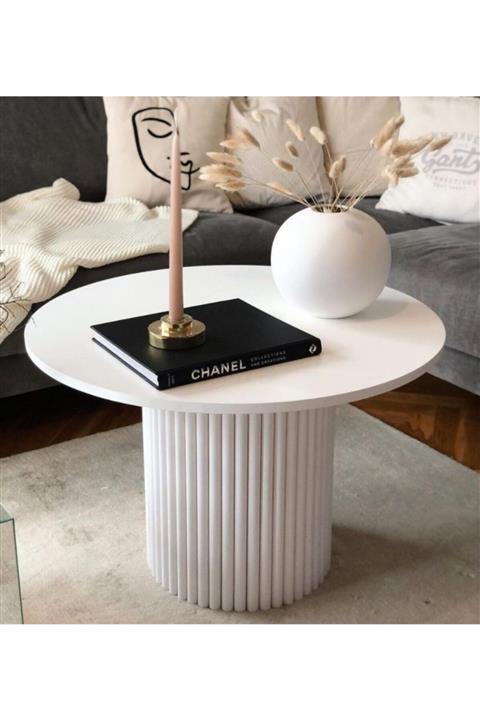 sleepyhead Limonevcom Ağaç Yuvarlak Orta Sehpa