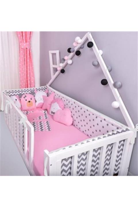 AYZEN HOME Beşik Kenar Koruma Ve Nevresim Seti