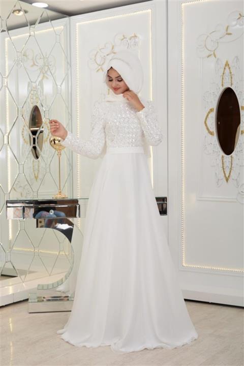 PINAR ŞEMS Petek Abiye Ekru