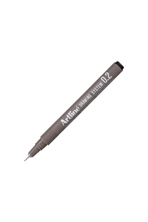 artline 232 Siyah Çizim Kalemi 0.2