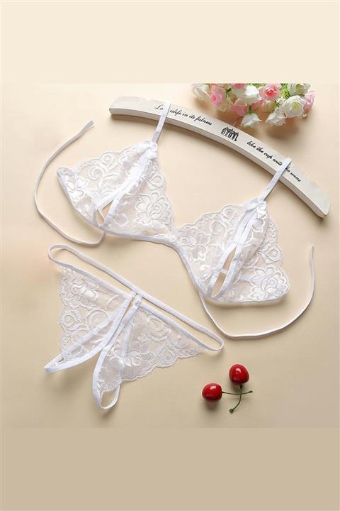 Imoda Kadın Beyaz Dantel Sütyen Takımı