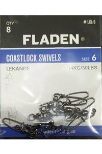 FLADEN - Klips Coastlock Swivels- 6-8-10- Paket-6