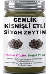 SPANA Gemlik Kişnişli Etli Siyah Zeytin Ev Yapımı Katkısız 800gr