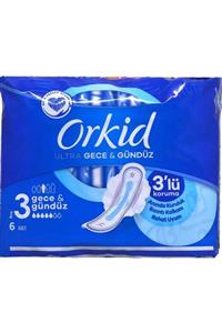 Orkid Ultra Hijyenik Ped Gece & Gündüz Tekli Paket 6 Ped 4015400041504