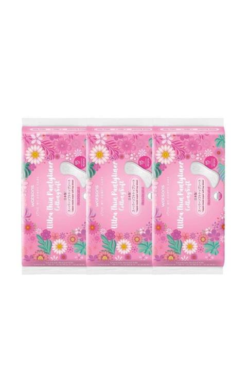 Watsons Cottony Soft Günlük Ped Ultra Ince Çiçek Kokulu 40 Adet 3'lü