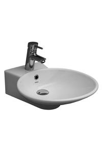 Eca Serel Tezgah Üstü Üçgen Ayaklı Lavabo 40x51,5 Cm 2031tds000