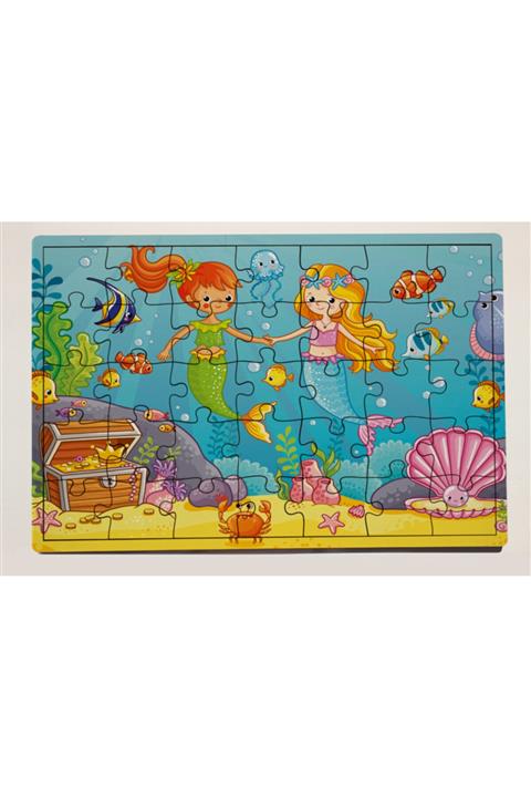 meyuhome Deniz Kızları 35 Parça Ahşap Puzzle Yapboz