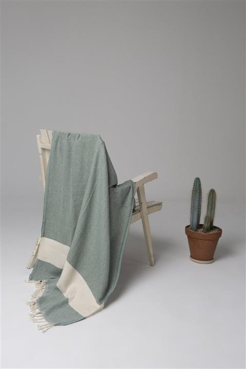 Chappal Elmas Desenli Peştamal Koyu Yeşil