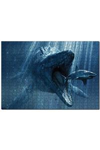 Cakapuzzle Jurassic World Megalodon Ve Büyük Beyaz Köpekbalığı 500 Parça Puzzle Yapboz Mdf