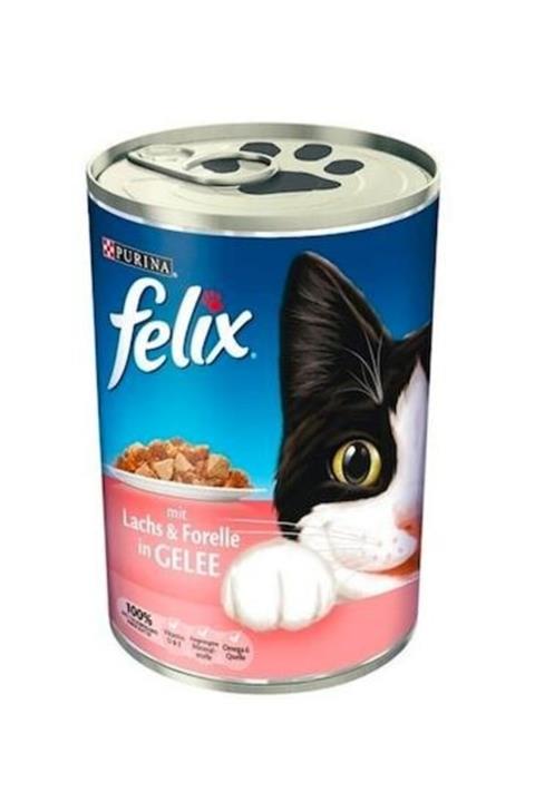 FELIX Somonlu Ve Alabalıklı Konserve Yetişkin Kedi Maması 24 X 400 G