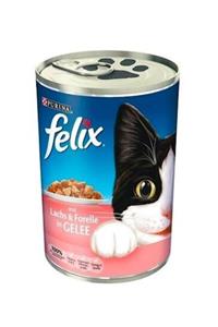 FELIX Somonlu Ve Alabalıklı Konserve Yetişkin Kedi Maması 24 X 400 G