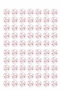 swissoft 70 Adet Yuvarlak Thank You Sticker
