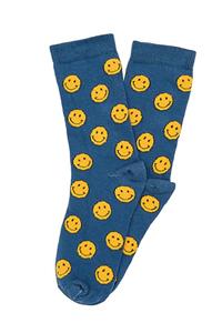 Socks Tunnel Unisex Smile Desenli Renkli Çorap