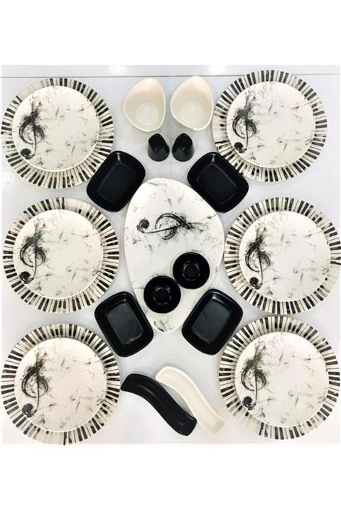 Keramika Melodi Kahvaltı Takımı 6 Kişilik 25 Parça