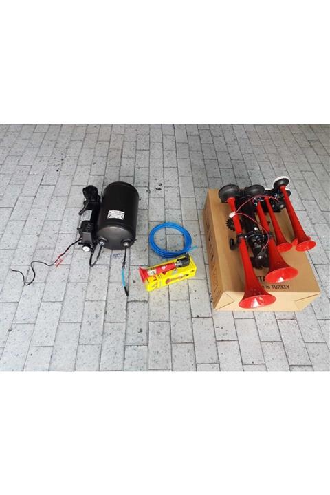 HORNS Dadan Yankılı Ve Islık Otomatik Sistem Havalı Korna Seti