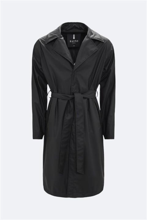 Rains Overcoat Black 1255-01_RNS