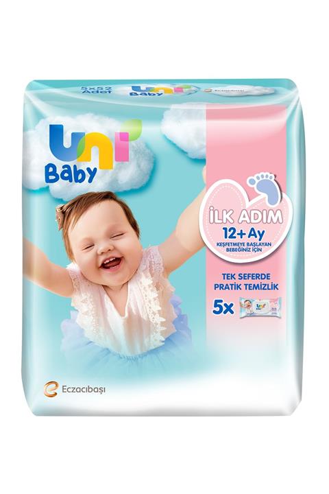 Uni Baby Ilk Adım Islak Mendil 5x52 Li Kapaklı