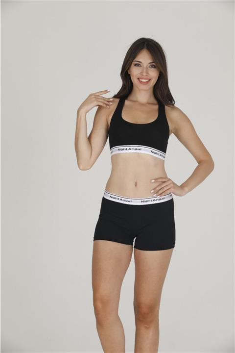 MODALADY Kadın Sporcu Takım Siyah Renk