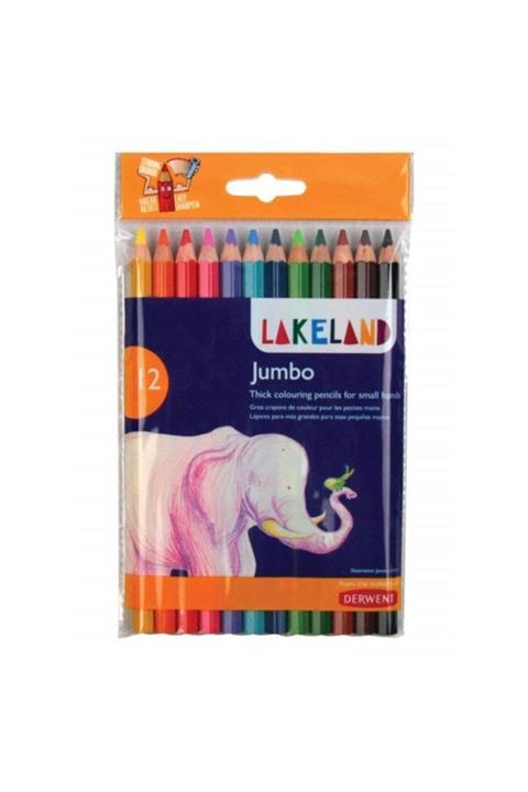 Derwent Lakeland Jumbo Kuru Boya 12 Renk