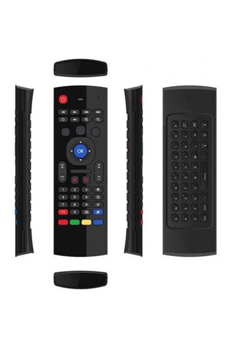 FLY BAZAAR Air Fly Fare Kablosuz Mini Klavye Ile Ir Öğrenme Uzaktan Kumanda Android Tv Kutusu Pc/medya Oynatıcı