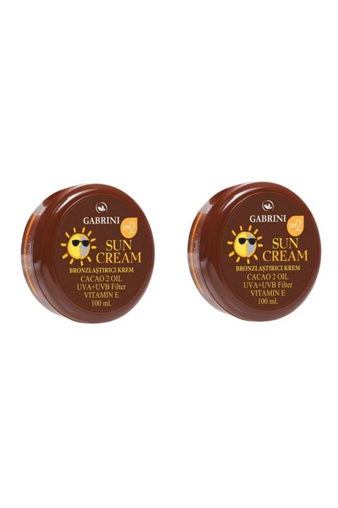 Gabrini Kakao Özlü Bronzlaştırıcı Krem 100 ml X 2