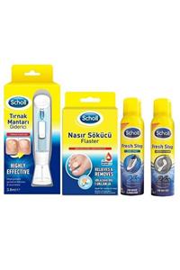 Scholl Tırnak Mantarı Giderici 3.8 Ml+flaster 8 Adet+ayakkabı Ve Ayak Spreyi