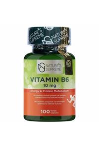 Nature's Supreme Vitamin B6 10 Mg 100 Kapsül