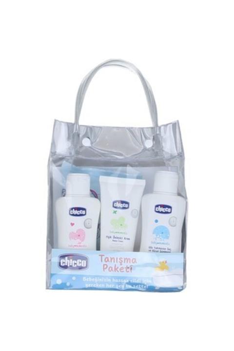 Chicco Şeffaf Çantalı - Mavi Tanışma Seti  5 Parça