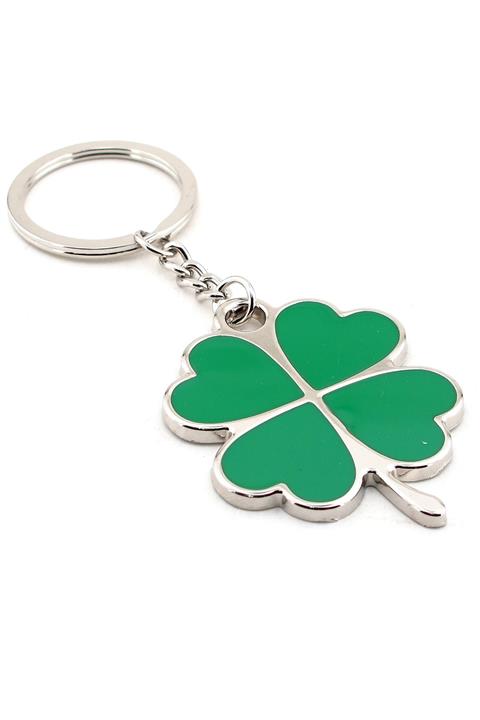 Solfera Unisex Dört Yaprakli Yonca Şans Metal Anahtarlik Kc282