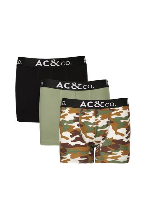 AC&Co / Altınyıldız Classics Erkek SIYAH-HAKI Boxer