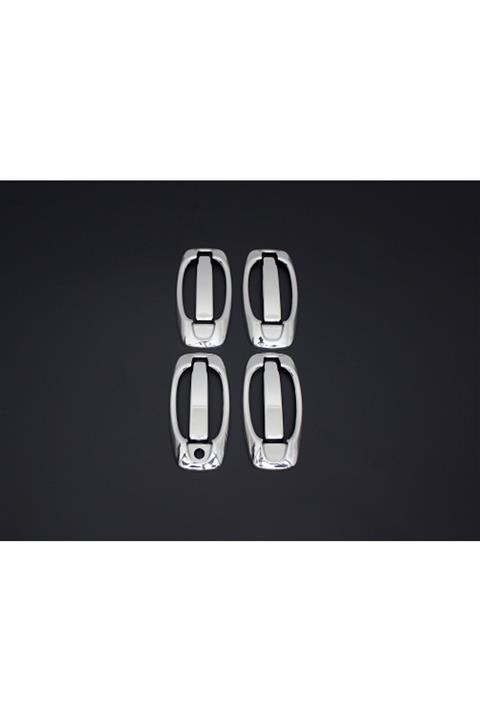 ekrem dizayn Fiat Doblo Krom Kapı Kolu 4 Kapı 8 Parça Paslanmaz Çelik 2010 ve Üzeri