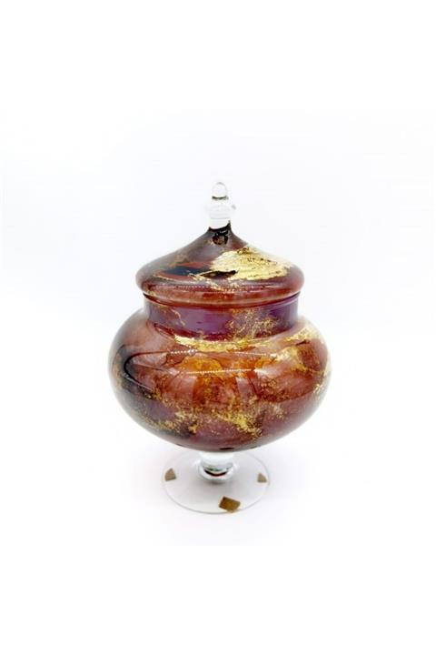 CREARTHOME Italyan Pembe-gold Dekoratif Şekerlik 19x25 Cm Kermanhome1