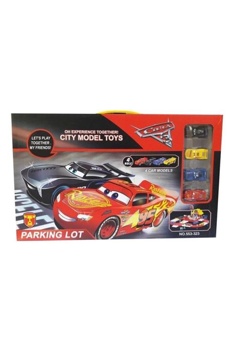 Toysan Cars Şimşek Mcqueen Otopark Seti 4 Araçlı