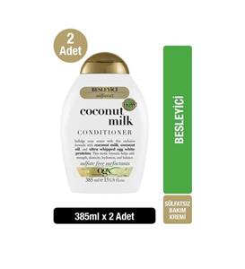 OGX Besleyici Coconut Milk Sülfatsız Saç Bakım Kremi 385 ml X2