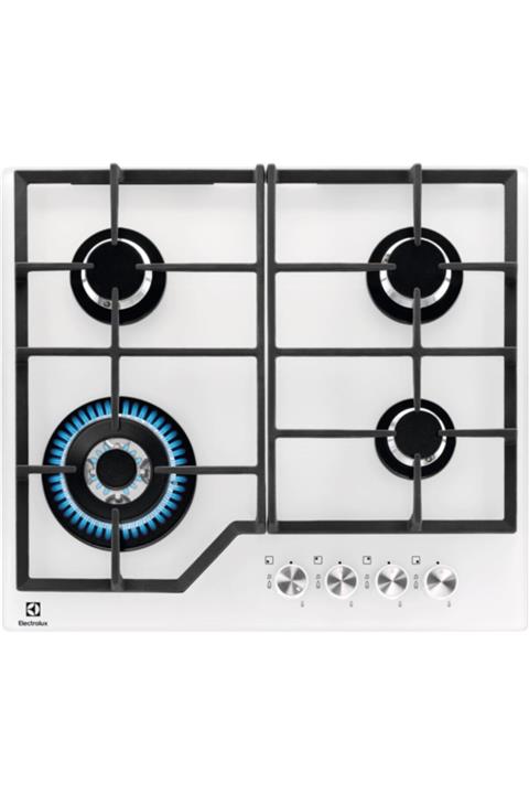 Electrolux KGG6436W GOG Line Beyaz Wok Gözlü Cam Ankastre Ocak