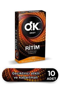 O.K. Ritim Tırtıklı ve Geciktirici Etkili Prezervatif 10'lu