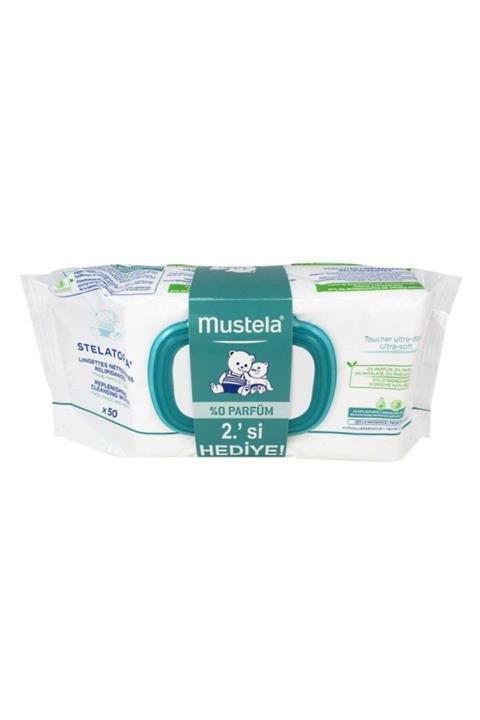 Mustela Stelatopia Wipes 2x50 Adet Set