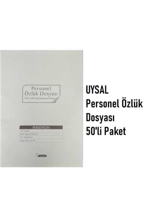 Uysal 50'li Personel Özlük Dosyası 31 Cm X 22 Cm Ebatında