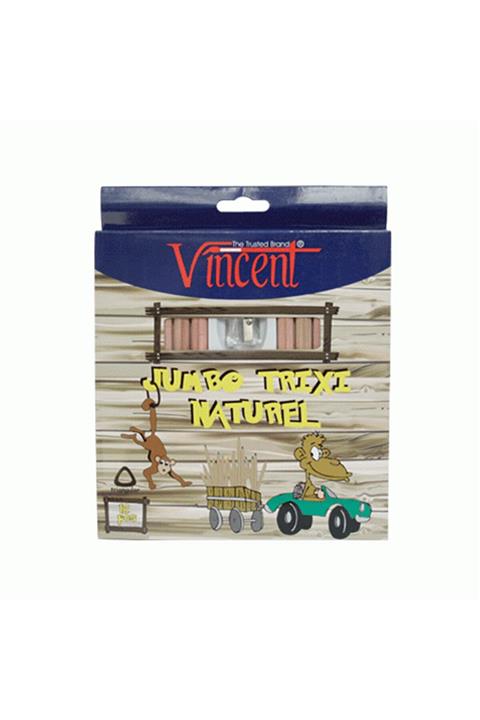 Vincent Jumbo Trexi Naturel Kuru Boya Kalemi 12li