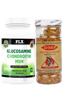 FLX Glucosamine Chondroitin Msm-180 Tablet Omega 3 6 9-200 Kapsül