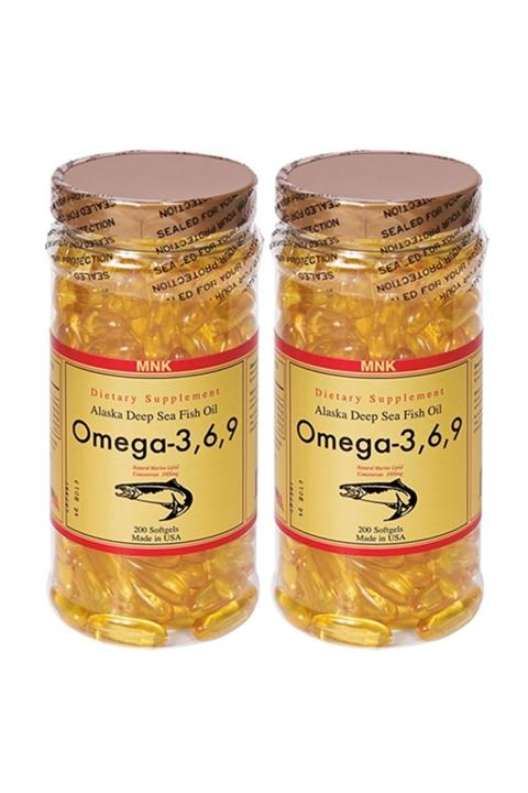 Mnk Omega 3-6-9  Balık Yağı 1000 mg 2 Kutu 400 Softgel