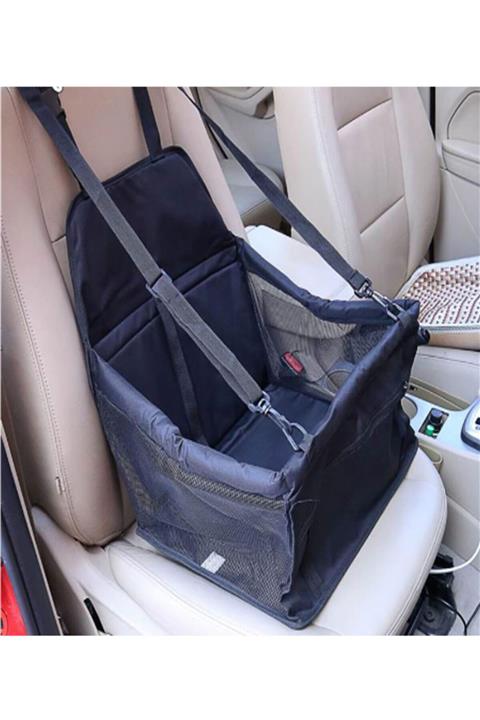 Carneil Siyah Kedi Köpek Araba Otomobil Içi Seyahat Taşıma Çantası Fileli Pt650