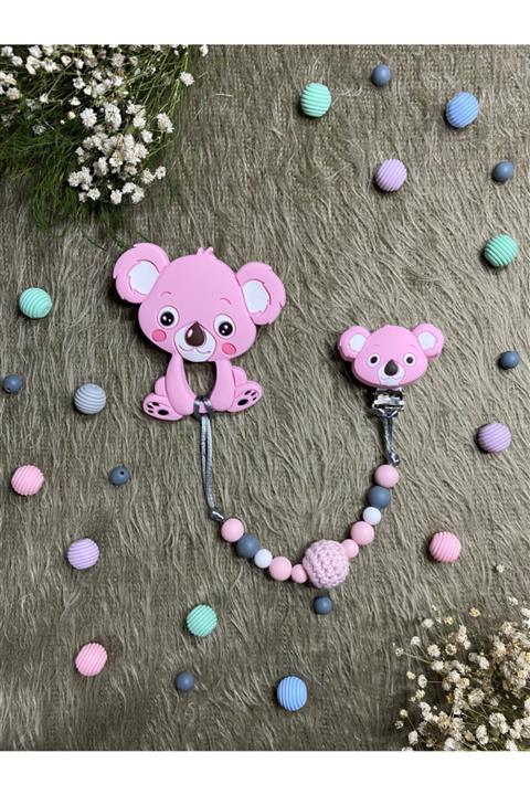 babykitsforyou Pink Babykits Koala Silikon Diş Kaşıyıcı
