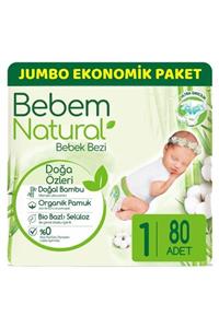 Molfix Bebem Natural Yenidoğan 1 Beden (2-5 Kg) Jumbo Avantaj Paketi 80 Adet